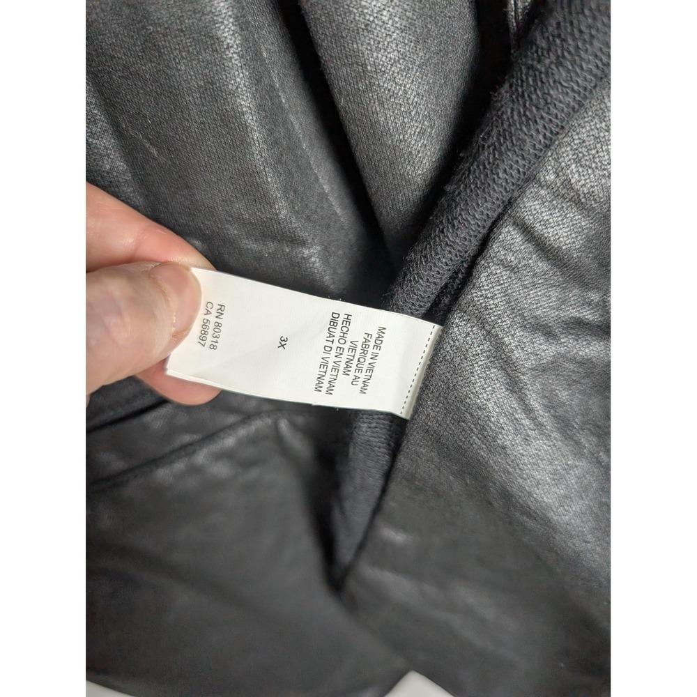 Lucky Brand Blazer 3XL Black Cotton Open Front Relaxed Fit Jacket - Picture 3 of 8